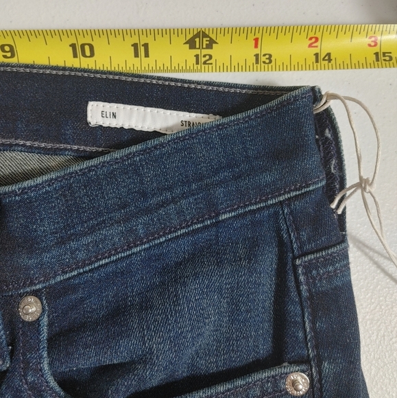 NWT Edwin Legend Blue Elin Straight Jeans Size 26 - Picture 7 of 8